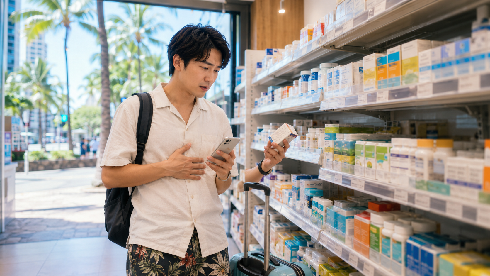 ハワイで胃もたれ・胸やけになったら？TUMS・Pepcid・Prilosecの見方